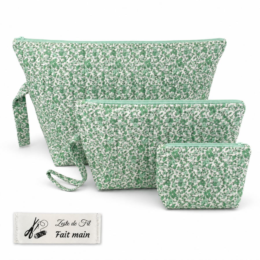 Set Fleuri Vert Sauge